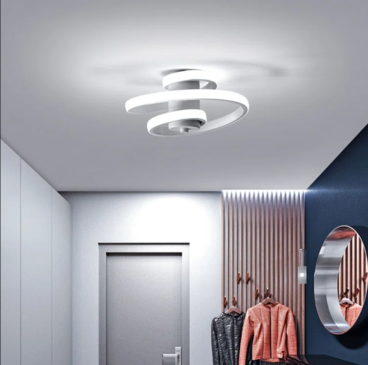 Marashio 9" Modern LED Ceiling Light, Elegant Living Room Hallway Bedroom Lamp 18W