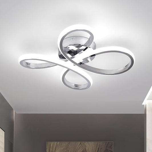 ADISUN Modern LED Ceiling Light, 6000K Semi Flush Mount Ceiling Light Fixture, Modern Lamp for Hallway Bedroom Corridor Aisle Bathroom