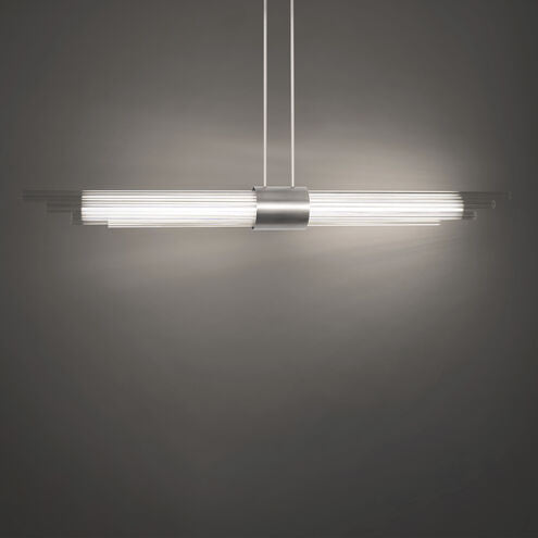 Luzerne 1 Light 56 inch Brushed Nickel Linear Pendant Ceiling Light